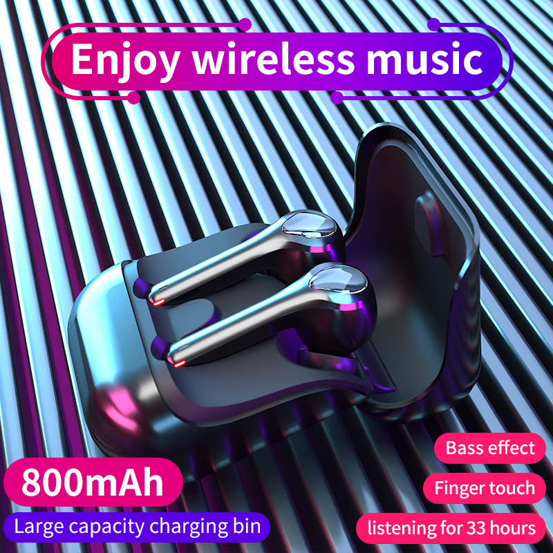 KBE004 Sweat proof Noise Cancel ling Mini-In-Ear-Tws drahtloser Stereo-Blue-Tooth-Kopfhörer echte drahtlose Ohrhörer