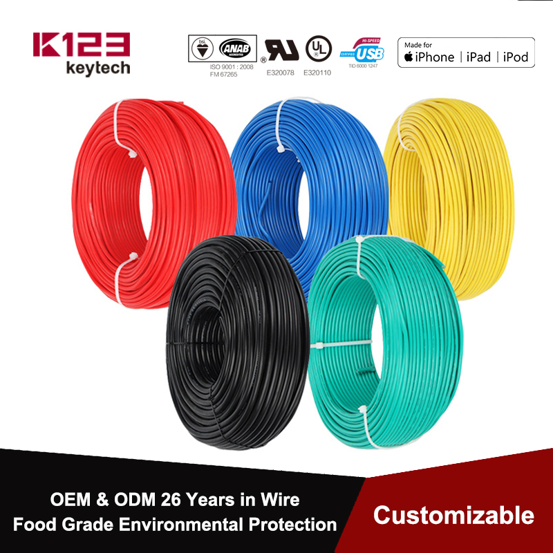 BV 20/19/18/16/14/12/10/8 AWG Single Core Wire Solid Core Copper Wire PVC Colorful Cable Flame Retardant Fixed Electrical Wiring - 翻译中...